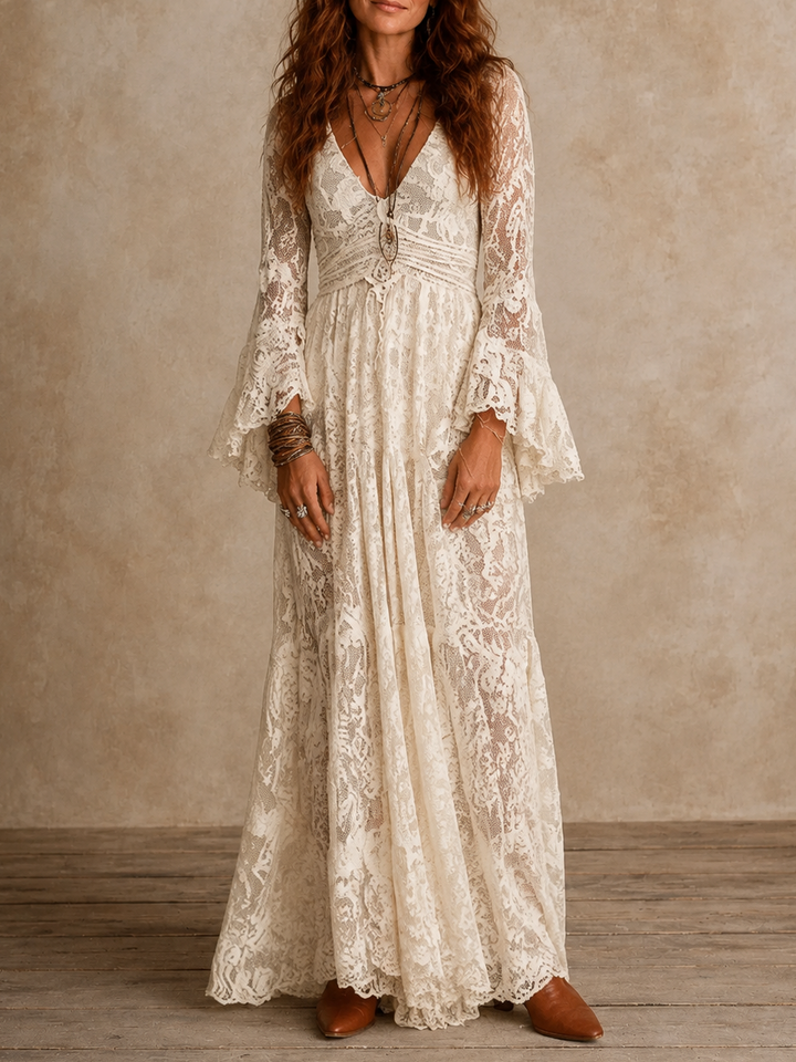 Emily | Robe Longue Silhouette Vintage