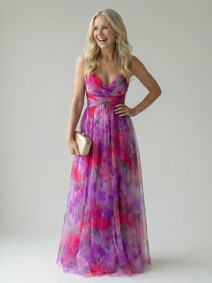 Maison Élise | Robe Maxi à Enveloppe Douce Isel