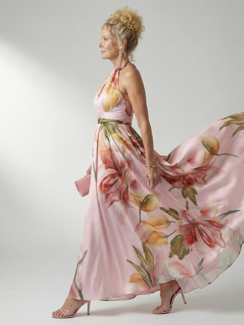Amiel | Robe Longue Fleurie Légère