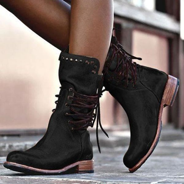 Ciss | Bottines Vintage à Lacets