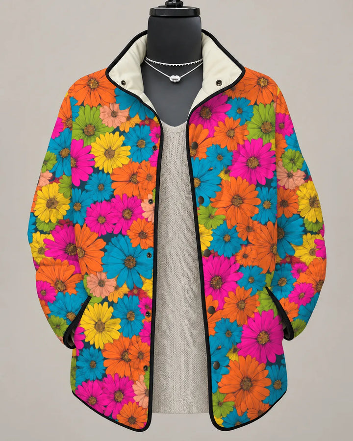 Elowen | Veste Matelassée Patchwork Ensoleillé