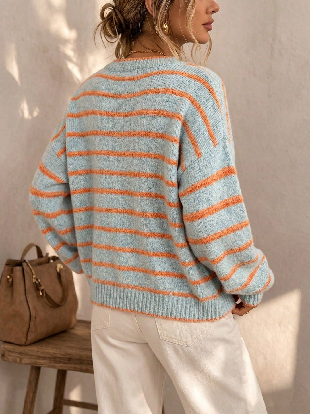 Mabel | Cardigan Rayé en Maille