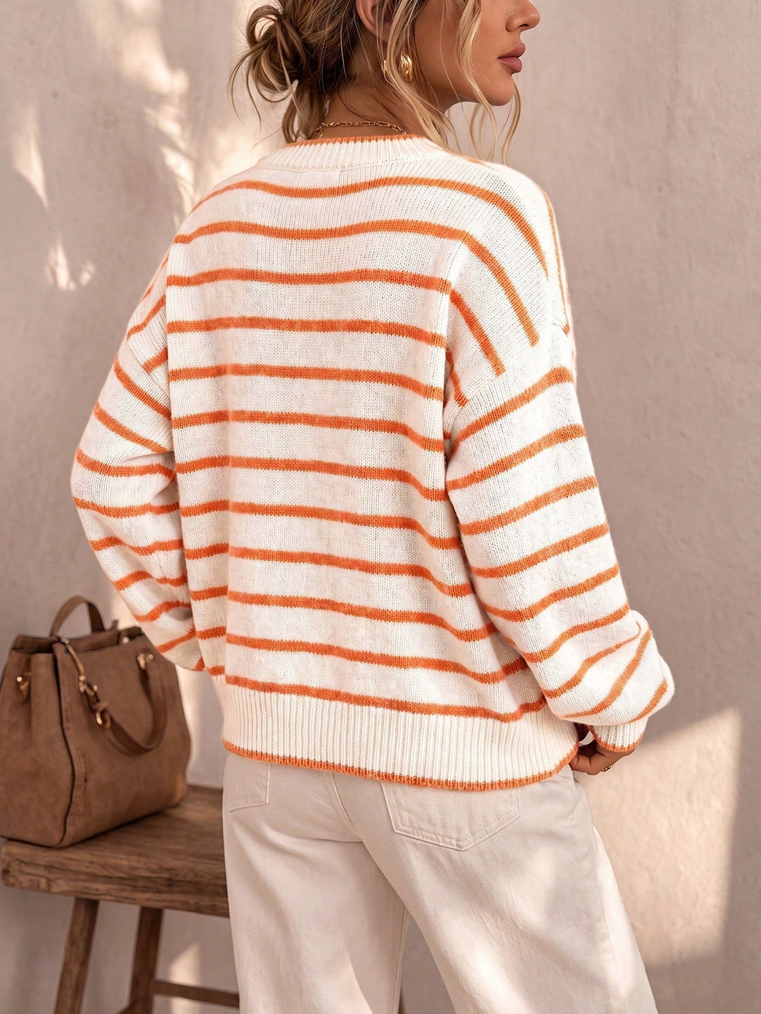 Mabel | Cardigan Rayé en Maille