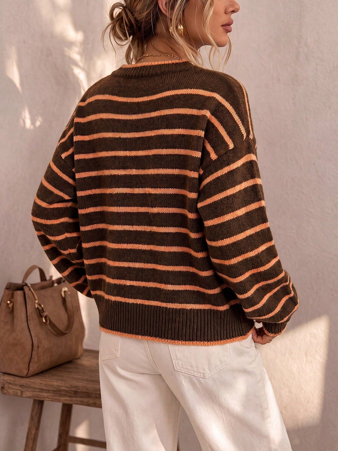 Mabel | Cardigan Rayé en Maille