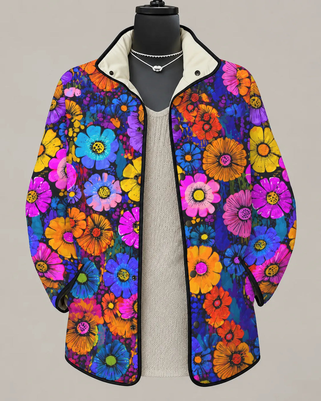 Mirelle | Veste Matelassée Patchwork Colorée