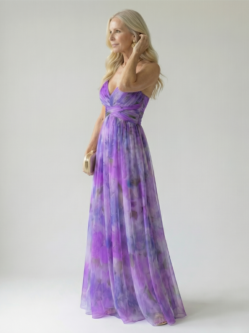 Maison Élise | Robe Maxi à Enveloppe Douce Isel