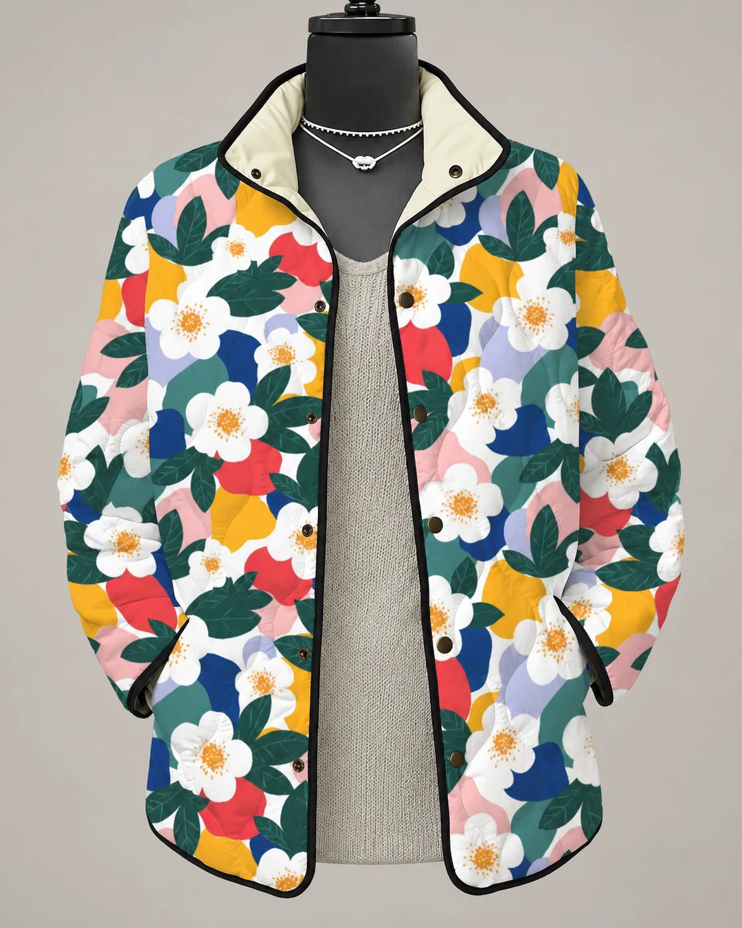 Mirelle | Veste Matelassée Patchwork Colorée