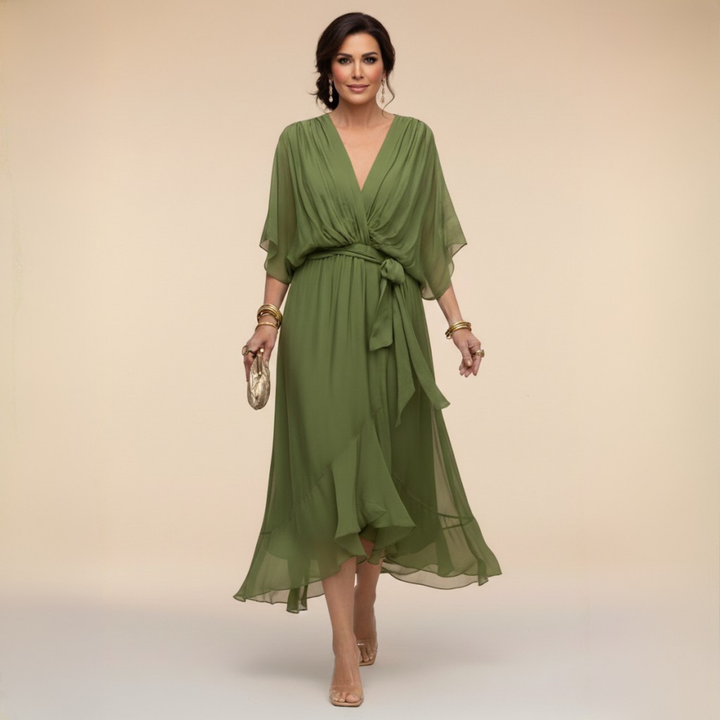 Monica | Robe à Col en V