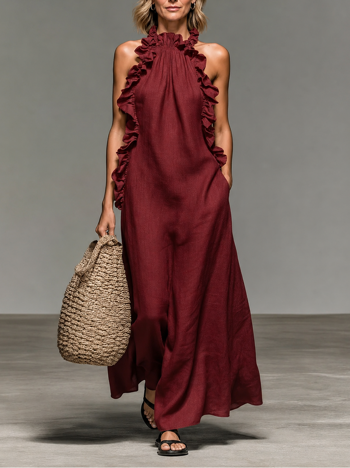 Emma | Robe Longue à Volants Délicats