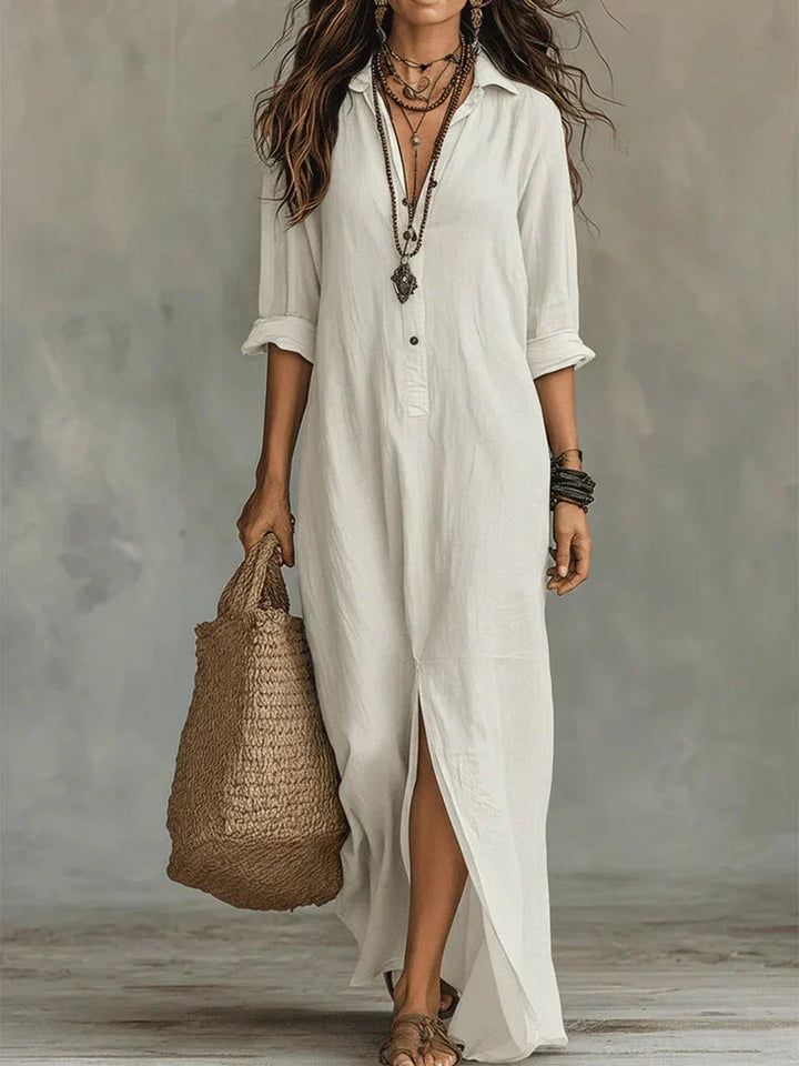 Stevie | Robe Chemise Longue