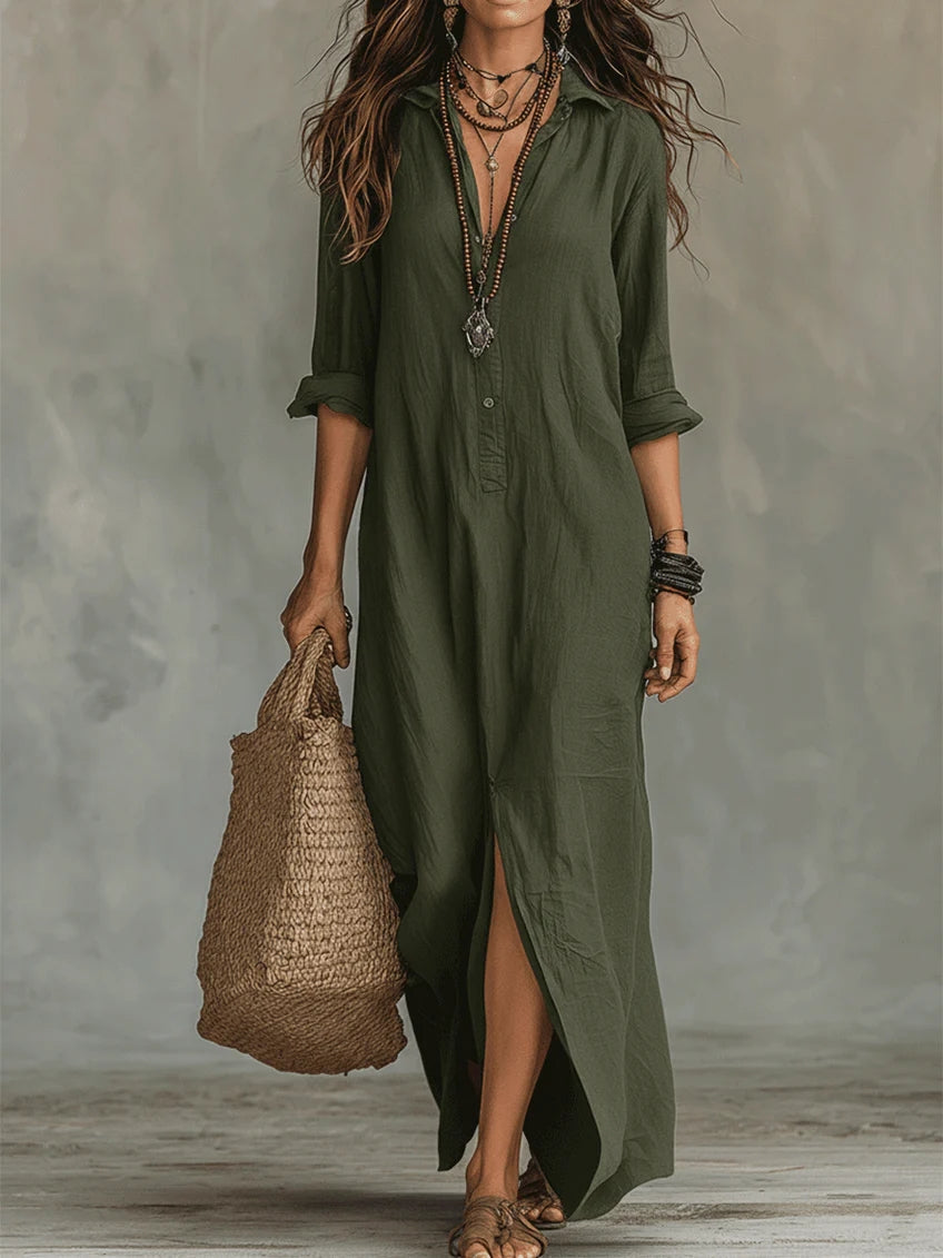 Willow | Robe Longue Facile à Silhouette Flatteuse