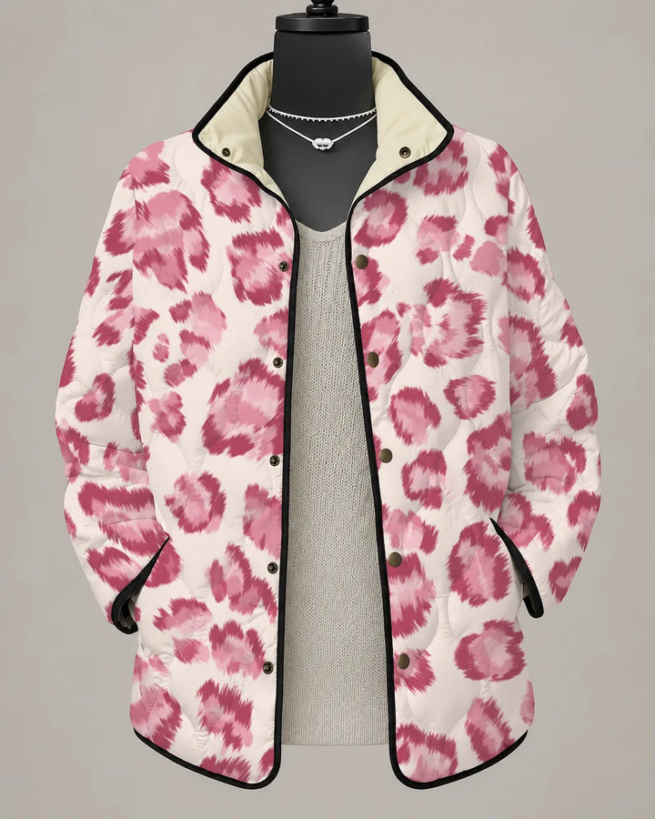 Rosalie | Veste Imprimé Léopard Doux