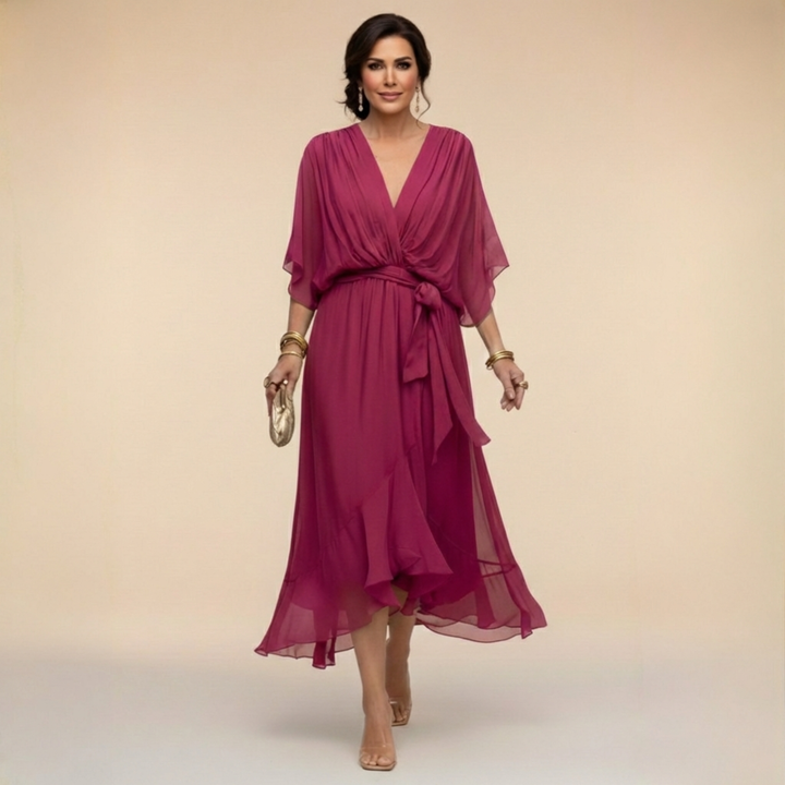 Monica | Robe à Col en V