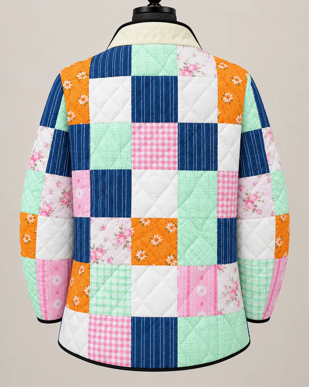 Mirelle | Veste Matelassée Patchwork Colorée