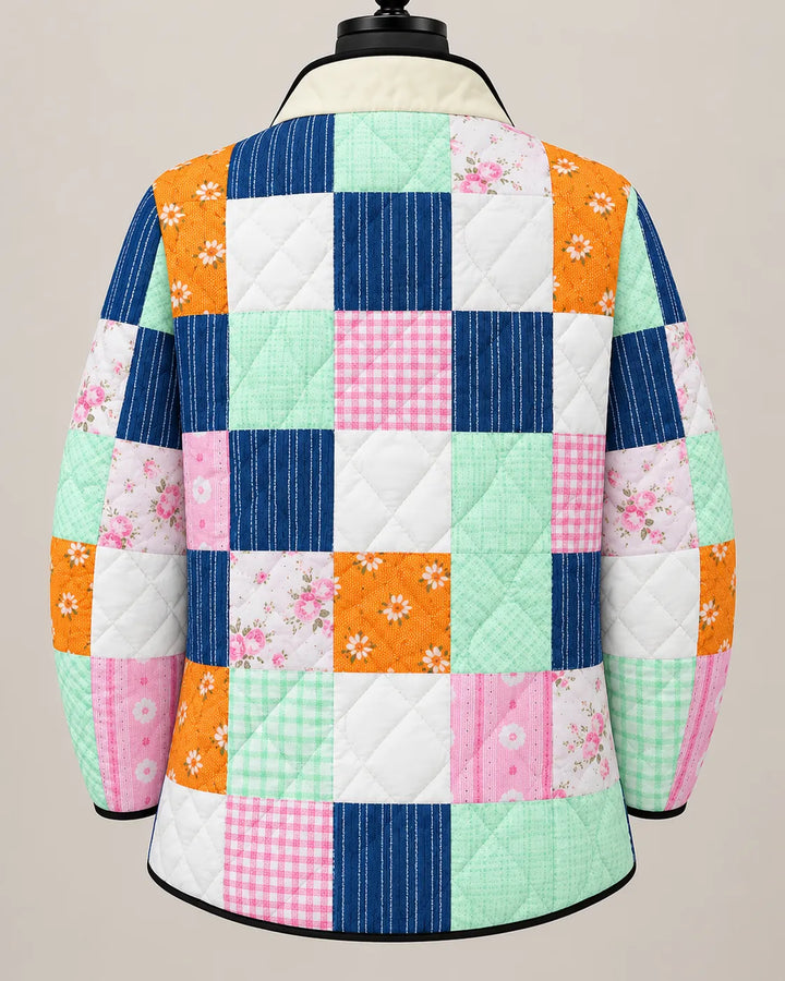 Mirelle | Veste Matelassée Patchwork Colorée