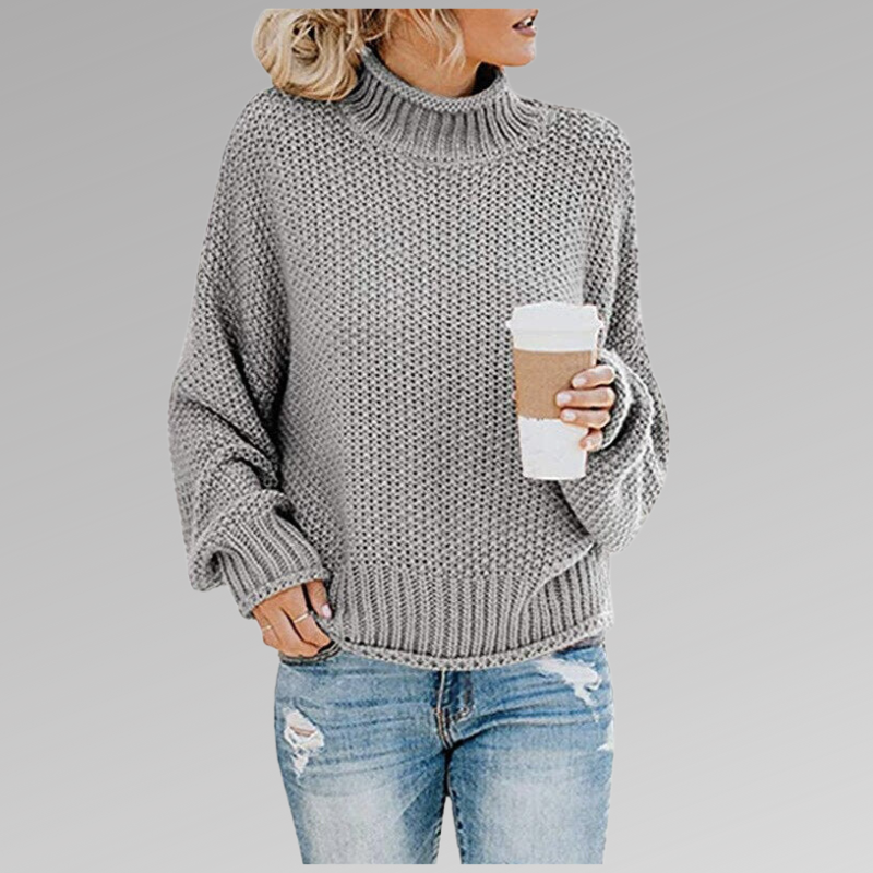 Pull Col Roulé Grosse Maille Juliette
