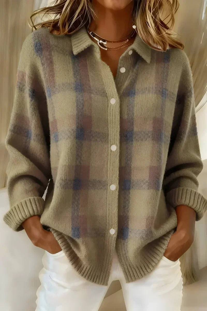 Taylor | Cardigan à Carreaux Douillet