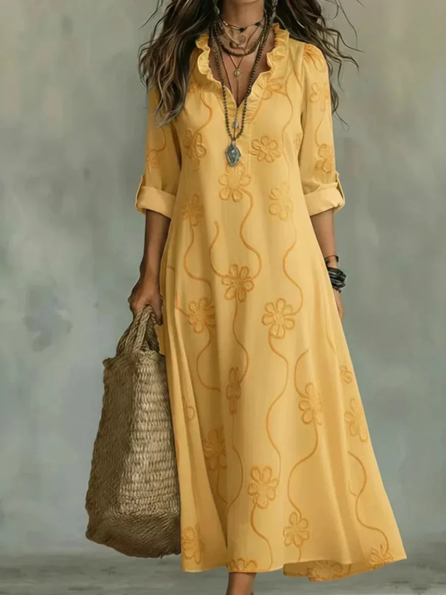 Daisy | Robe Longue Brodée