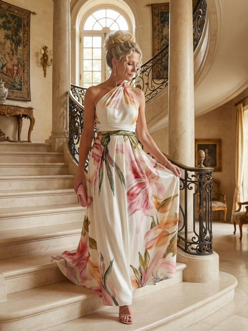 Maison Élise | Robe Maxi Fleurie Légère Amiel