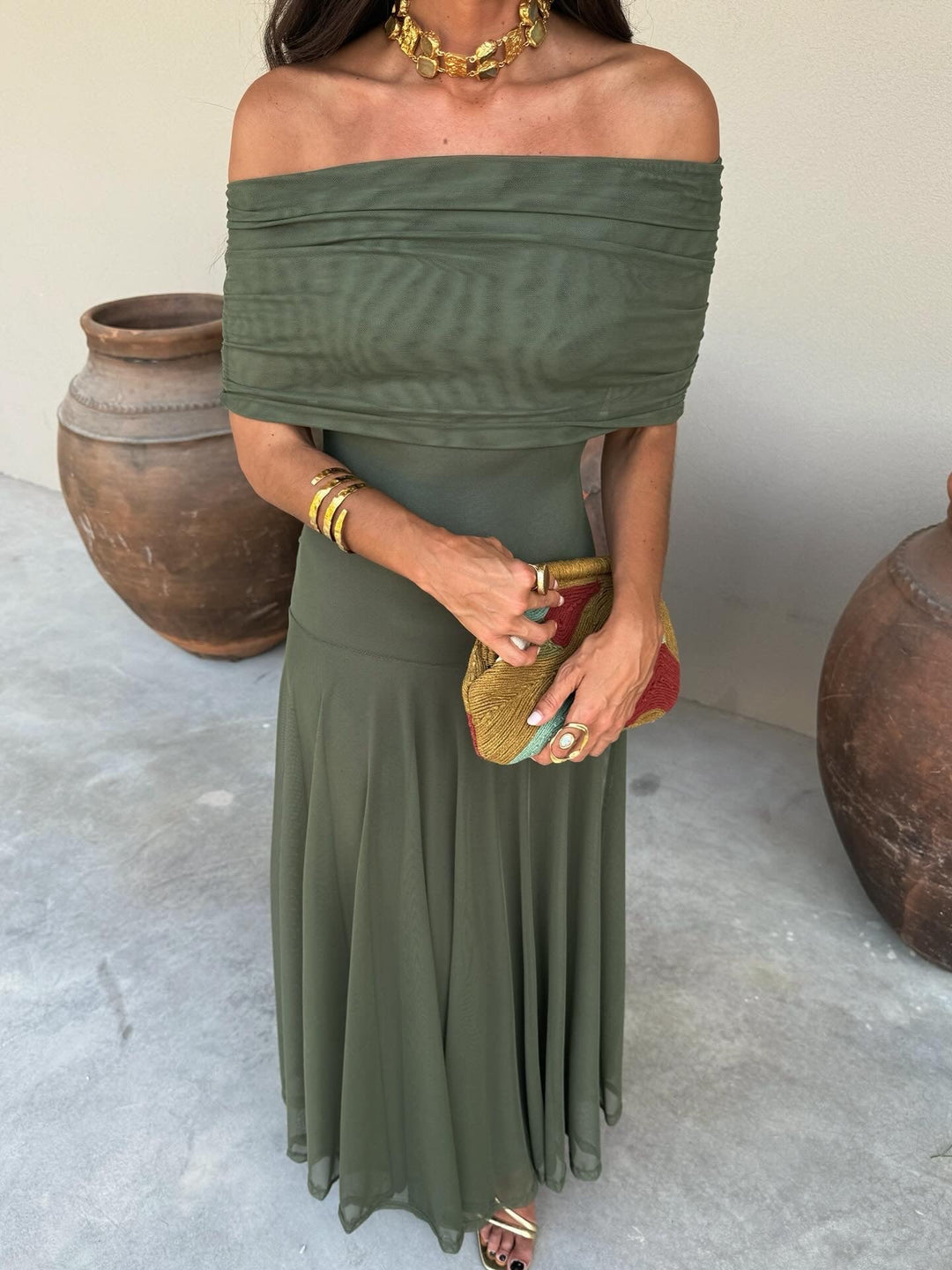Robe Élégante Simba en Tulle de Soie - Maison Élise