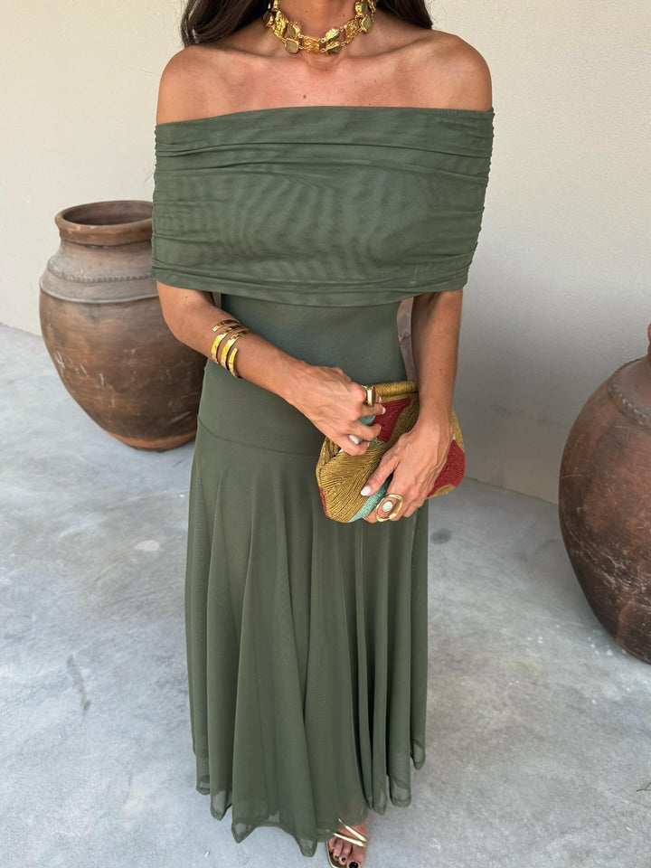 Robe Toledo en Soie Élégante pour Femme - Maison Élise