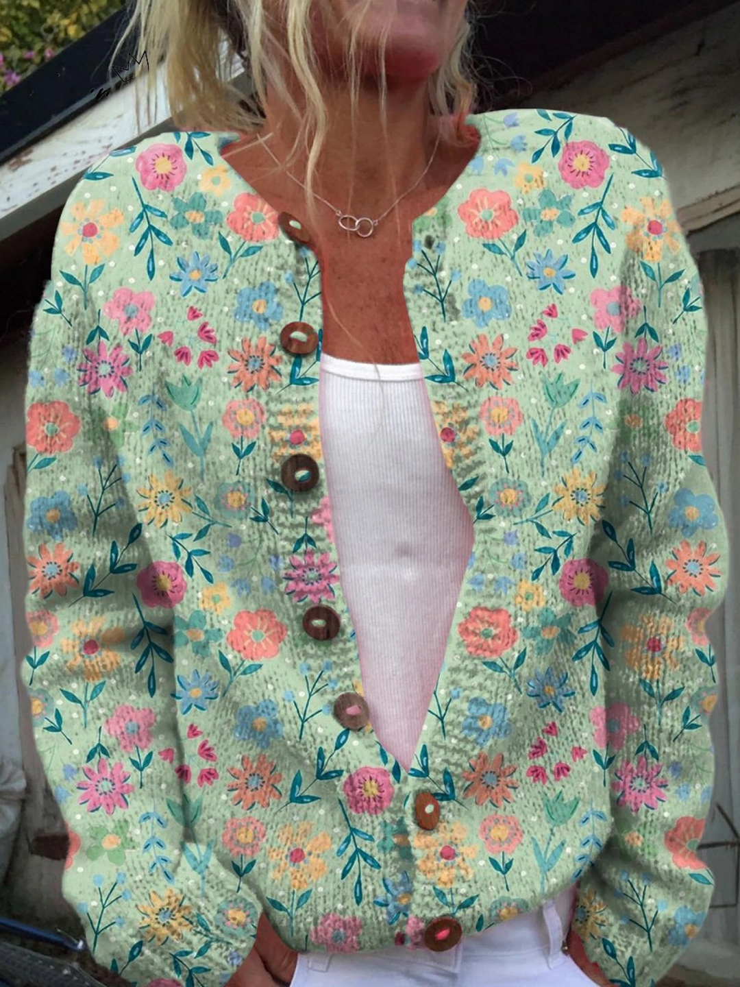 Foxfield | Cardigan Vintage Fleuri