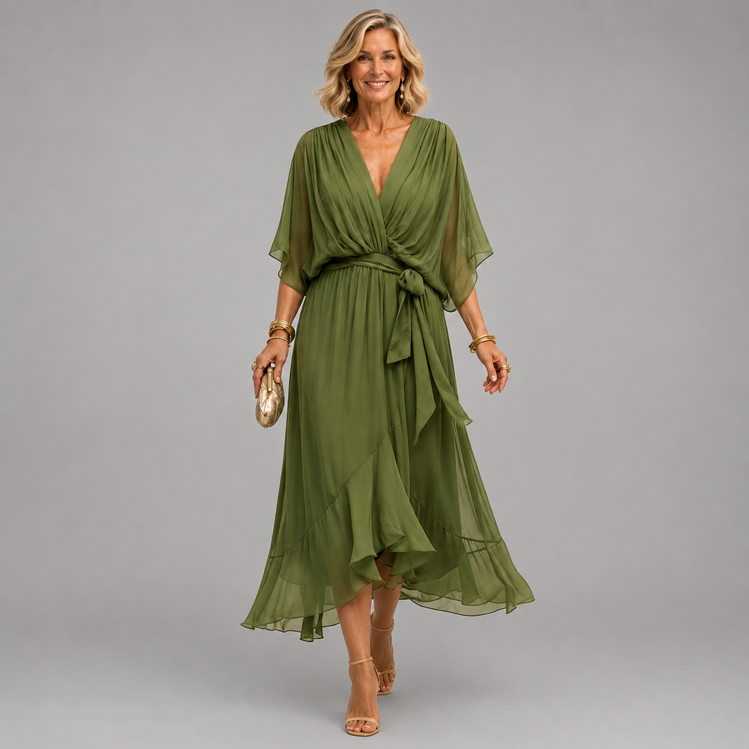 Monica | Robe à Col en V