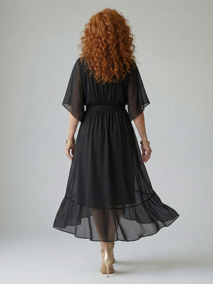 Maison Élise | Robe Midi Drapée Elric