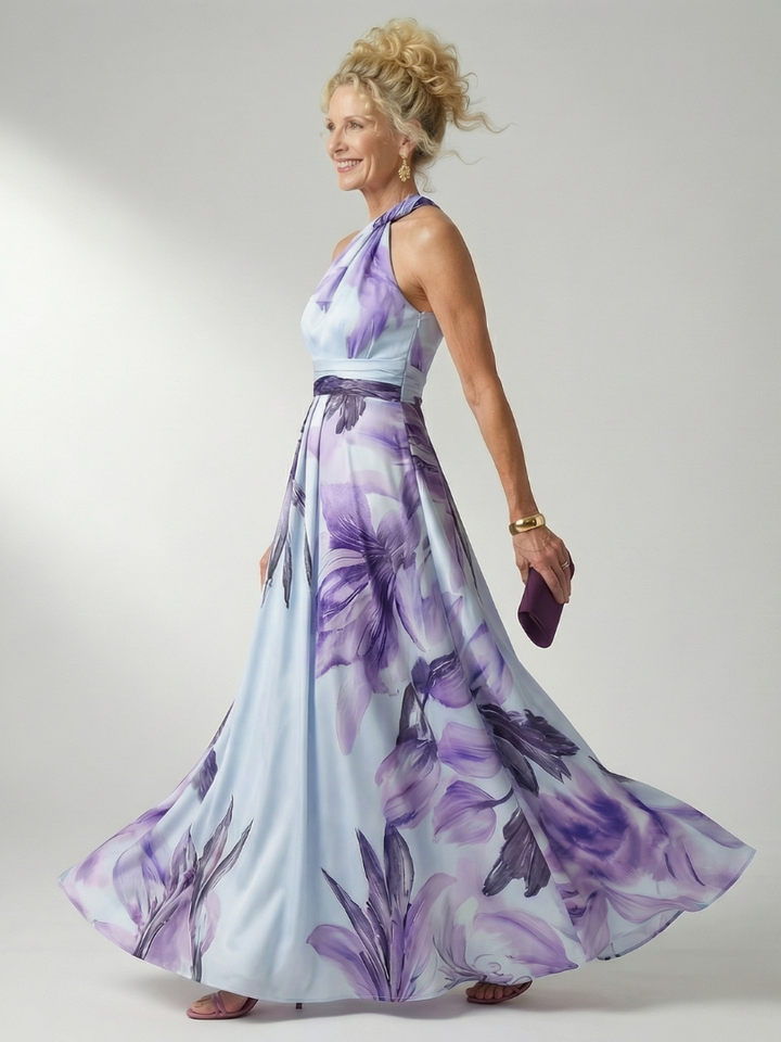 Amiel | Robe Longue Fleurie Légère