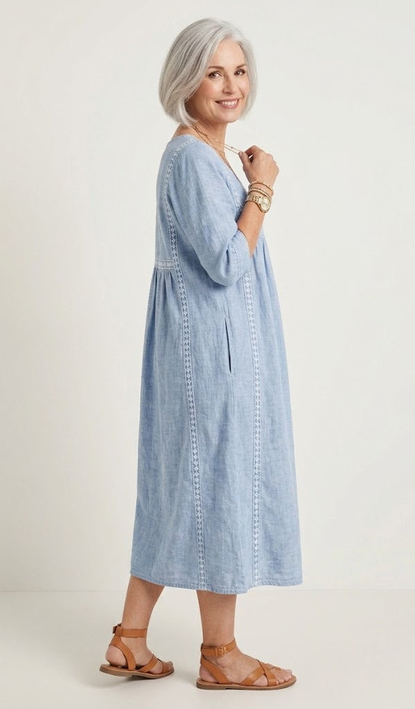 Juliette | Robe Longue Trapèze Élégante