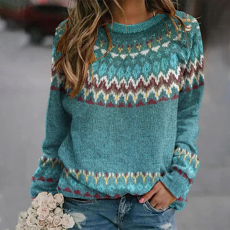 Pull Jacquard Nordique Sylvie