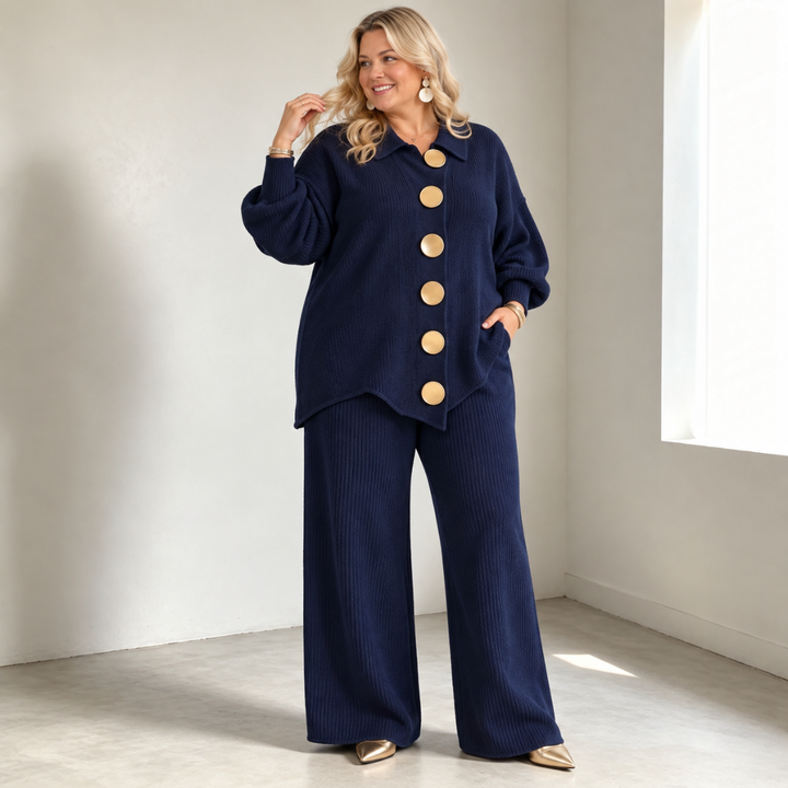 Connie | Ensemble Pantalon en Maille Couvrant le Ventre