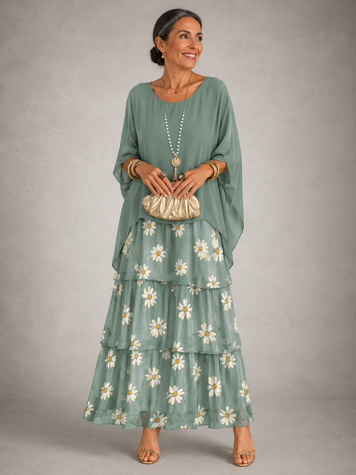 Lara | Robe Longue Fluide et Élégante