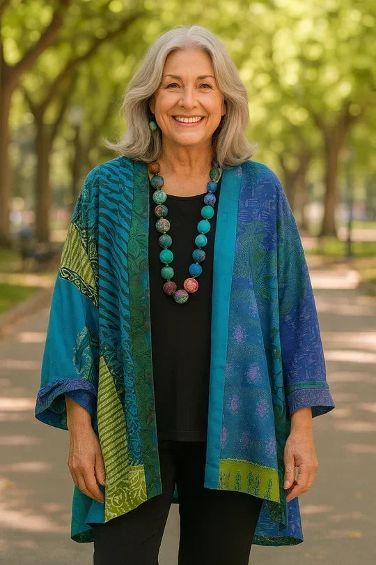 Astrid | Cardigan Drapé Élégant