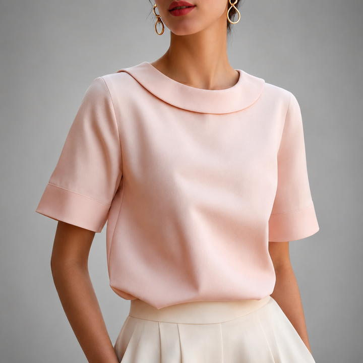 CHIC BLOUSE À COL ROND POUR FEMMES