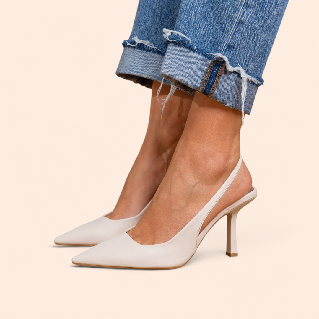Isabella – Escarpins Slingback Confort à Talon Fin
