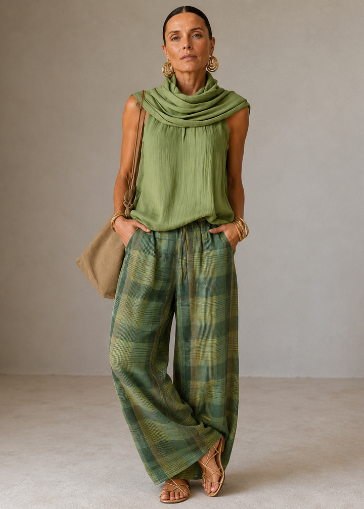 Mara - Ensemble Bohème Blouse et Pantalon Large