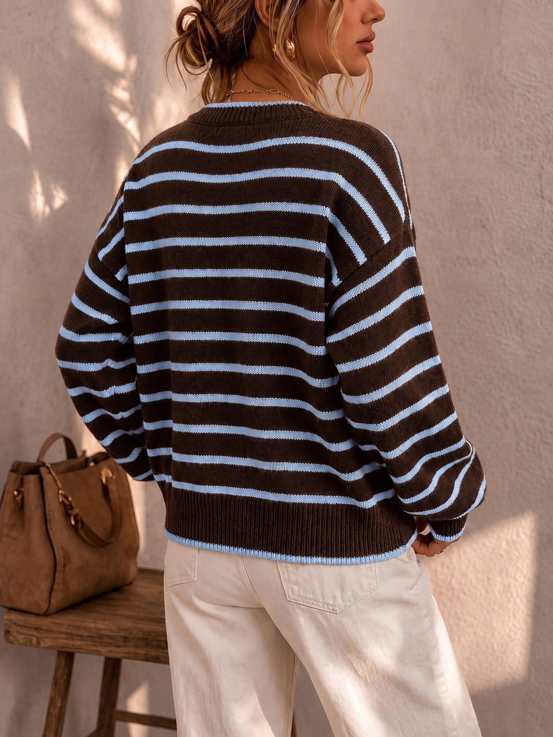 Mabel | Cardigan Rayé en Maille