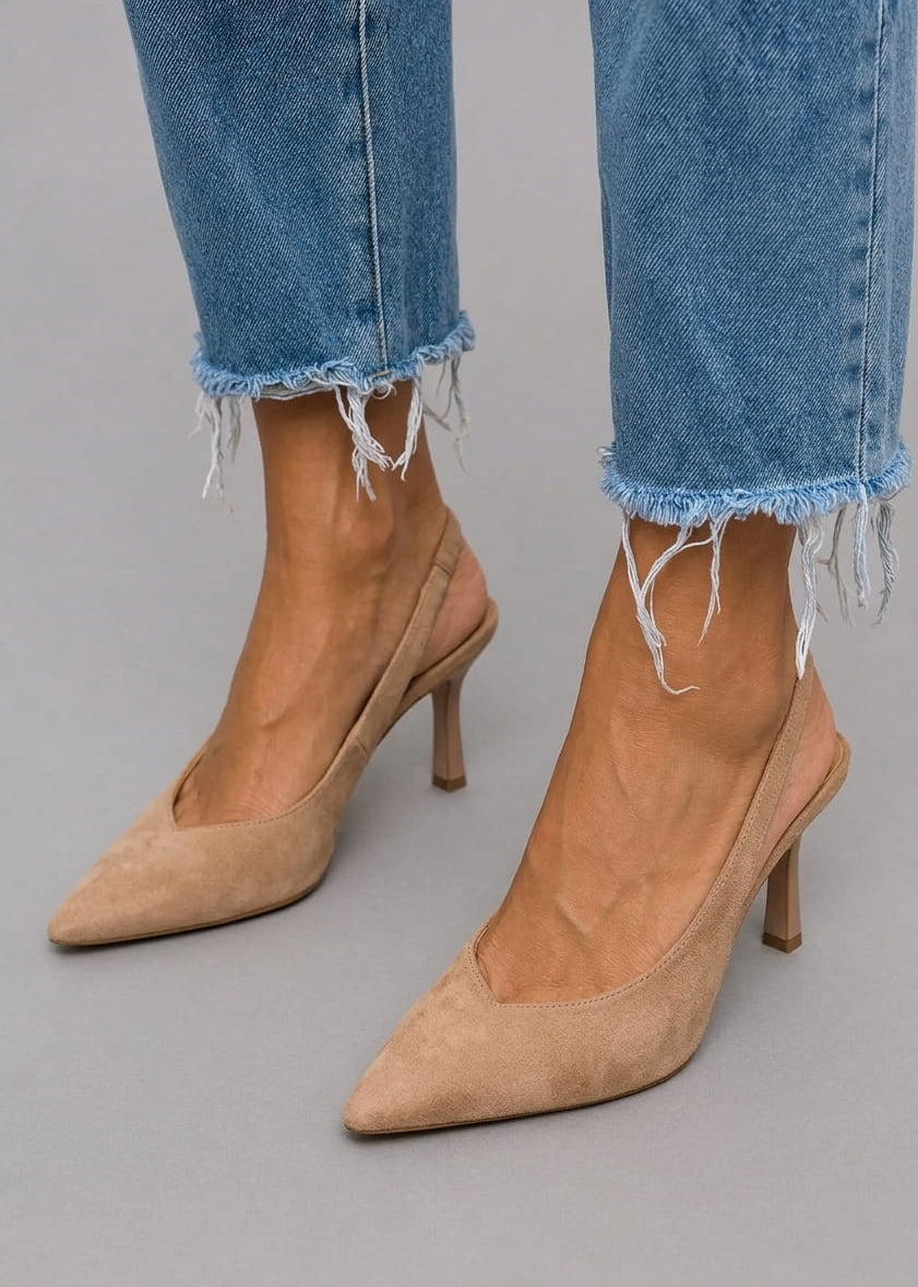 Isabella – Escarpins Slingback Confort à Talon Fin
