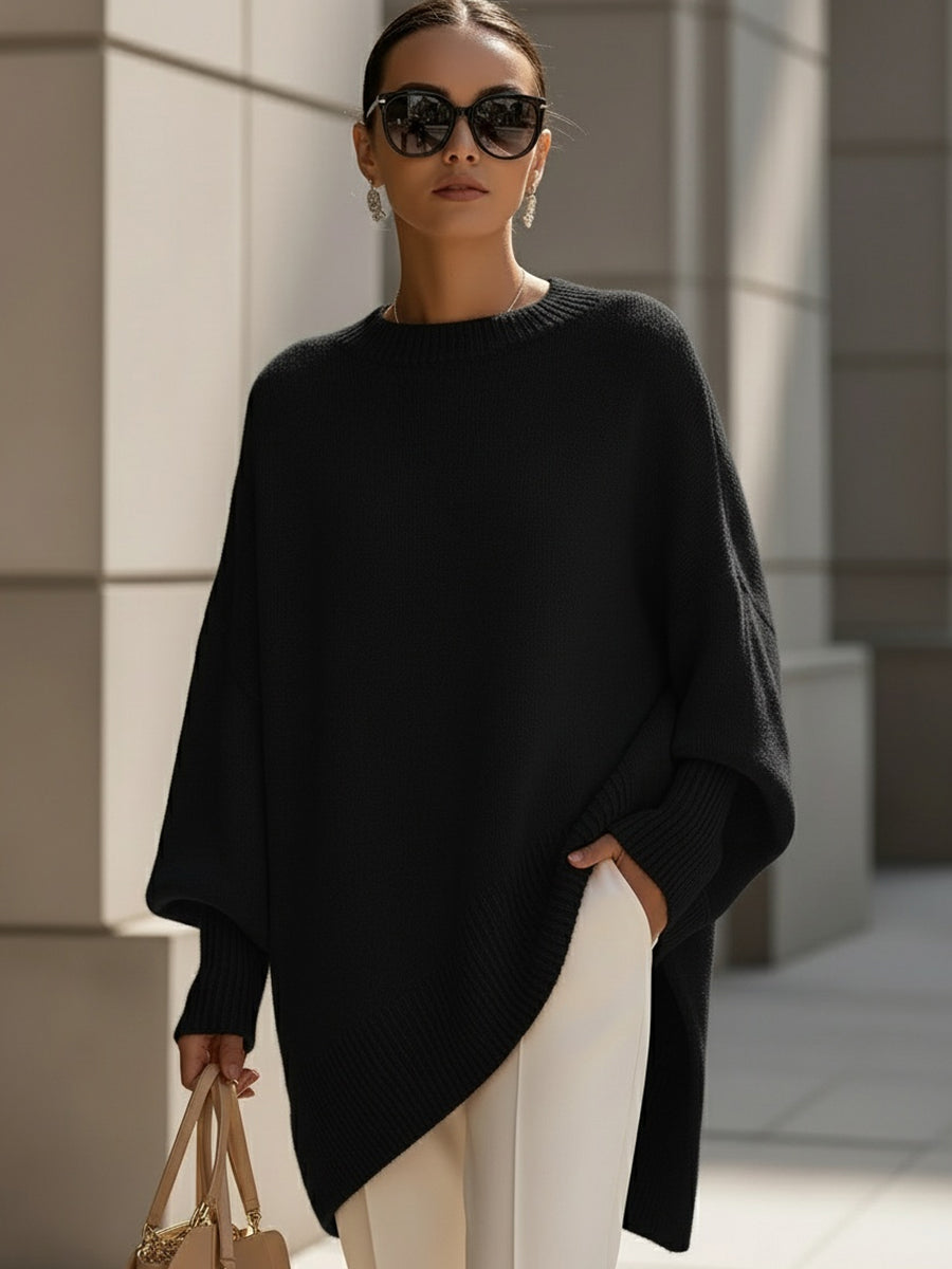 Isolde | Pull Oversize à Drapé Fluide