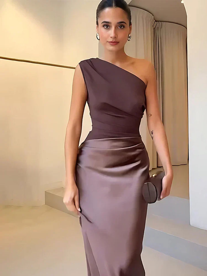 Sophia | Robe Longue Satinée