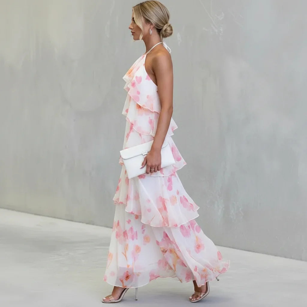 Estrella | Robe Midi à Col Halter