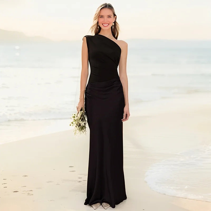 Sophia | Robe Longue Satinée