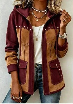 MAISON ÉLISE | Veste à Capuche Bi-Matière Véronique