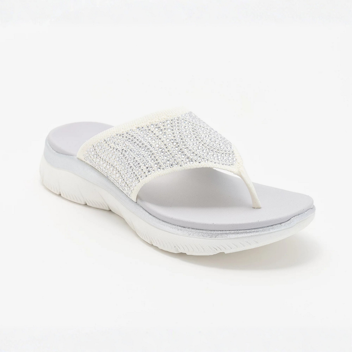 LIORA™ | Sandales à lanières en maille cristalline, confortables, pour femme