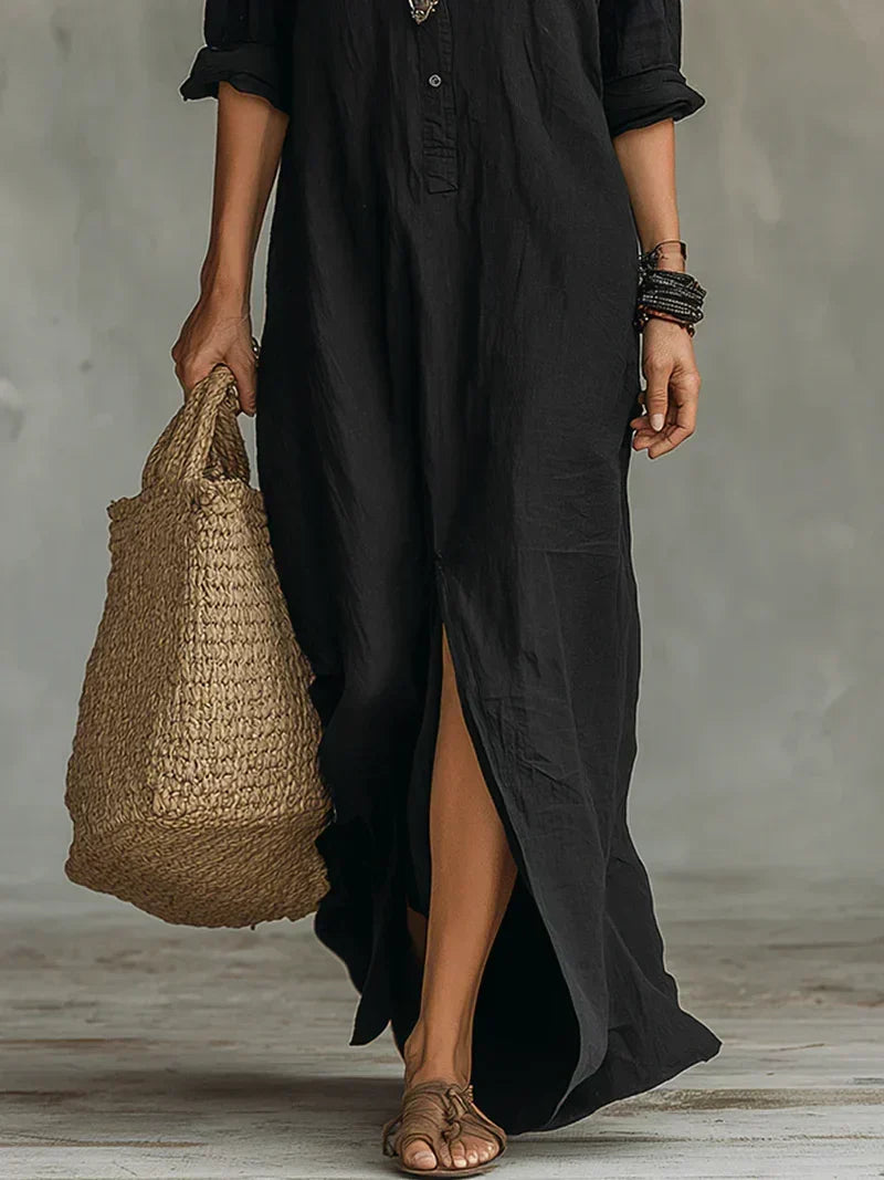Stevie | Robe Chemise Longue