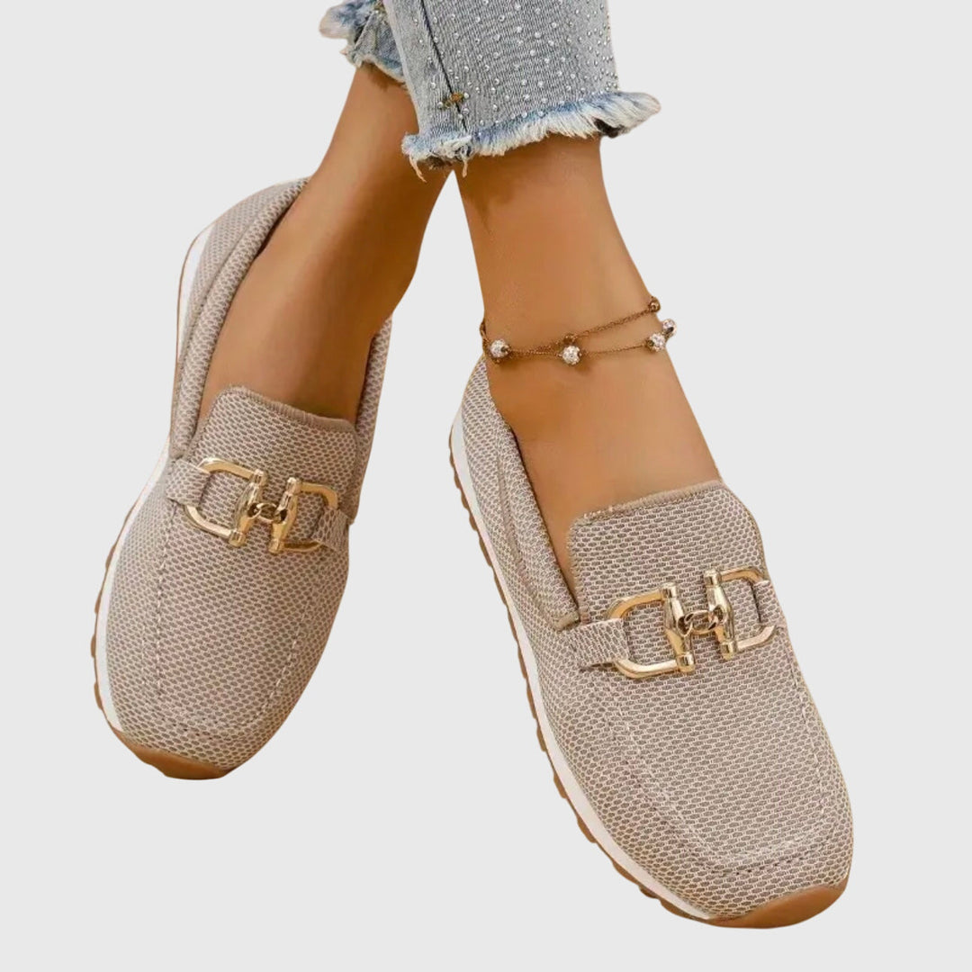 Sophie – Mocassins Confort à Détail Doré