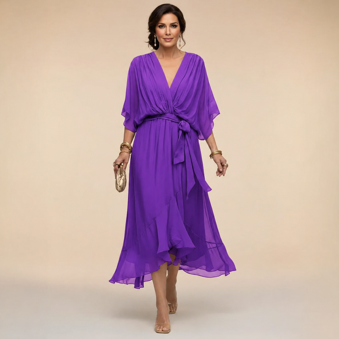 Monica | Robe à Col en V