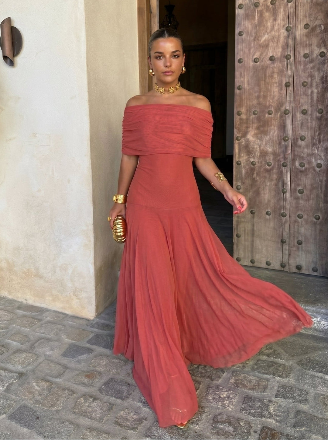 Robe Élégante Simba en Tulle de Soie - Maison Élise