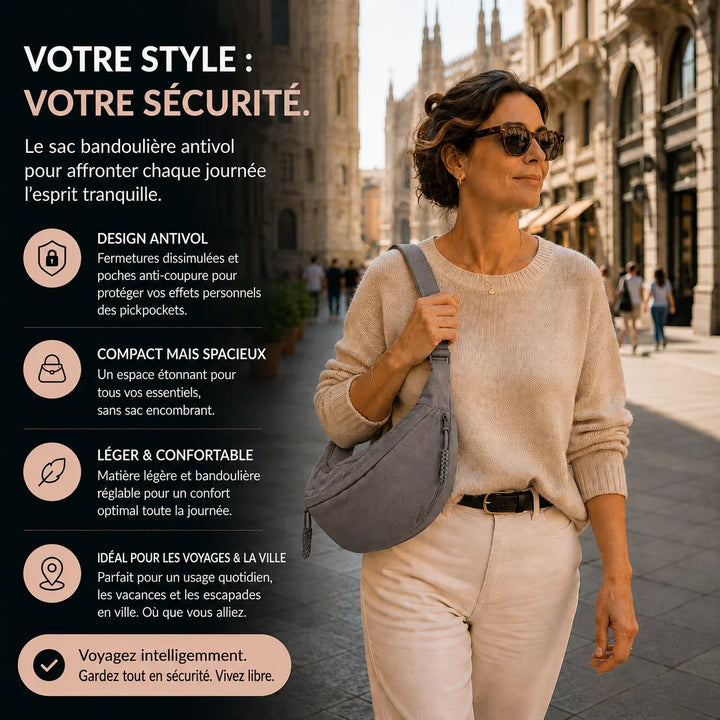 Chiara | Sac à Bandoulière Gris